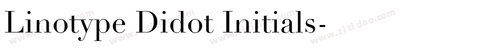 Linotype Didot Initials字体转换